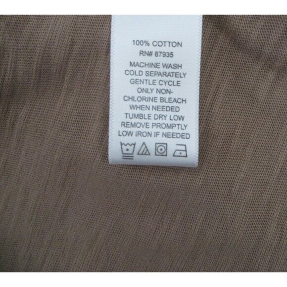 NEW! LOGO By Lori Goldstein Sleeveless Tank Midi Dress Taupe Brown SZ S - Picture 7 of 7